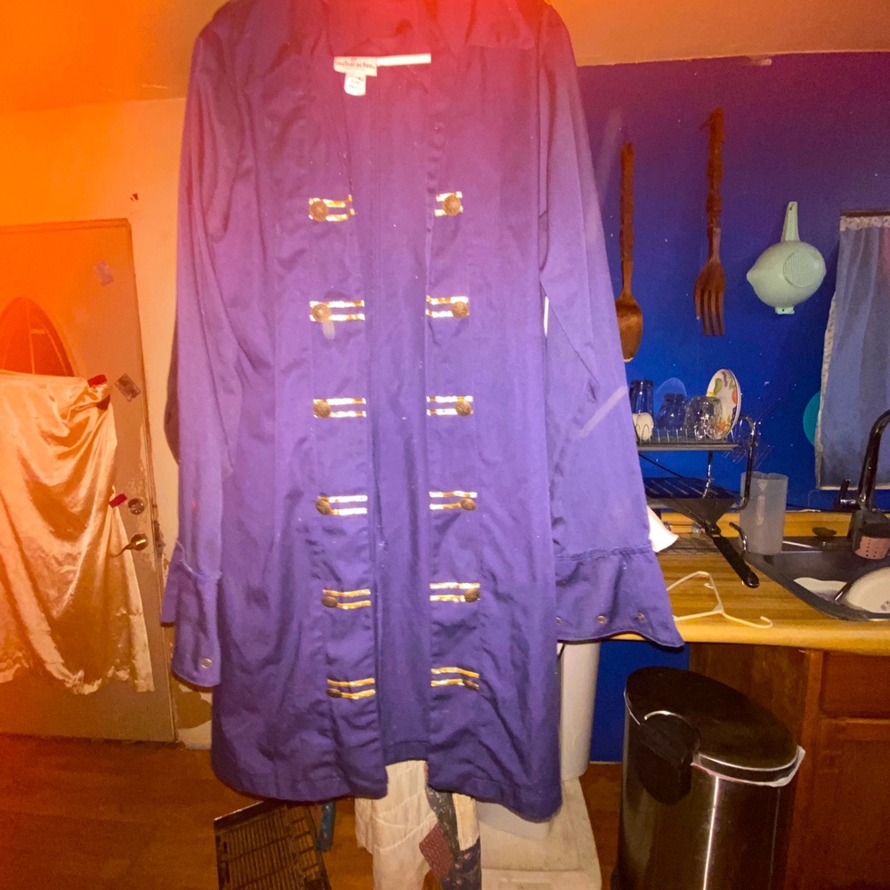 Pirate coat and shirt with sash and boot covers